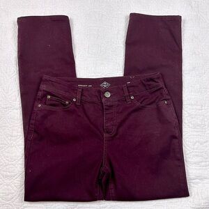 St. John's Bay Women's Straight Leg Jeans - Dark Purple
